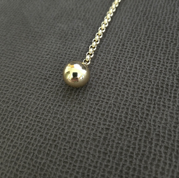 Happily😄 Grey🩶 Gold💛 Lariat Necklace - NWT - Picture 6 of 16